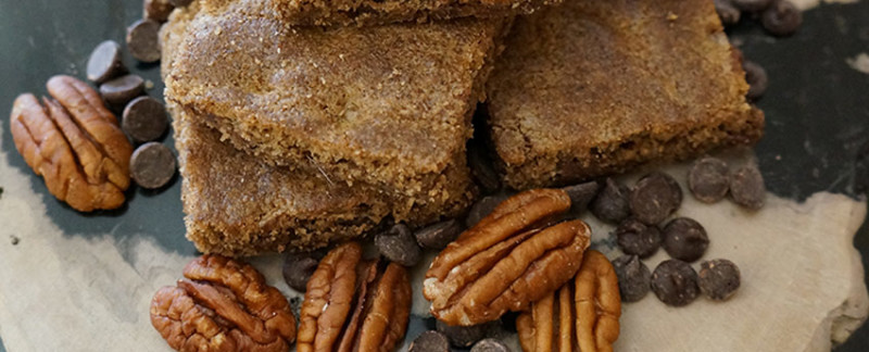 Chocolate Pecan Blondies