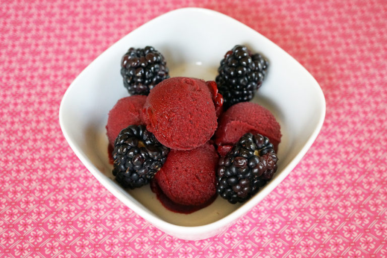 Blackberry Cabernet Sorbet