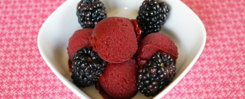 Blackberry Cabernet Sorbet