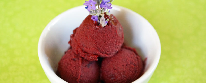 Blueberry-Lavender Sorbet