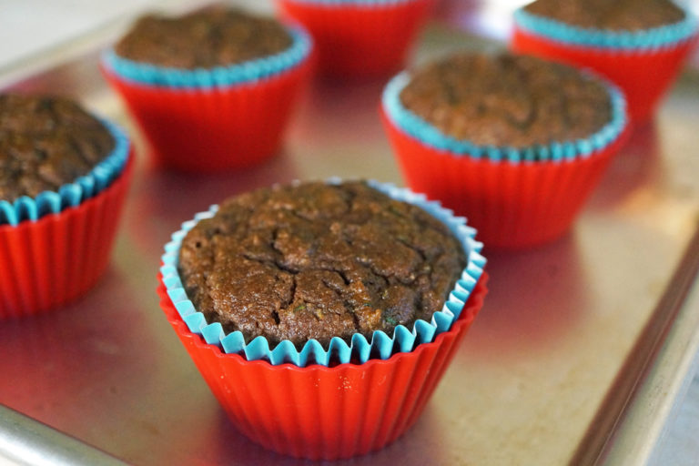 Banana Chocolate Protein Muffins